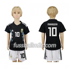 Fußballtrikots Argentinien Maradona 10 Kinder Auswärts Trikotsatz WM 2018